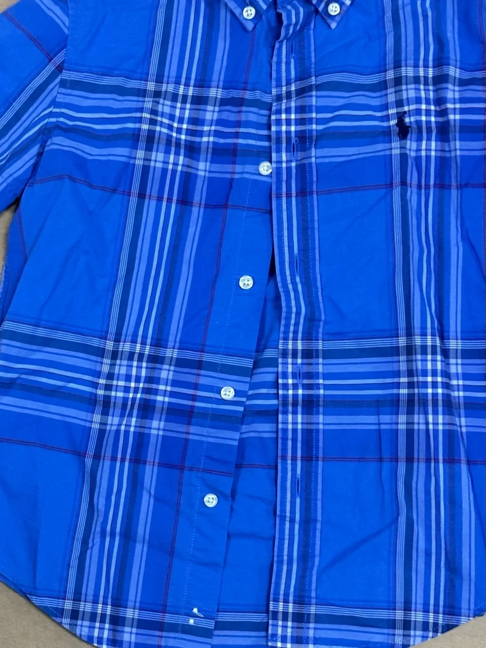 Ralph Lauren Short Sleeve Button Front Shirt Size 7